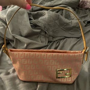 Vintage pink Fendi evening bag